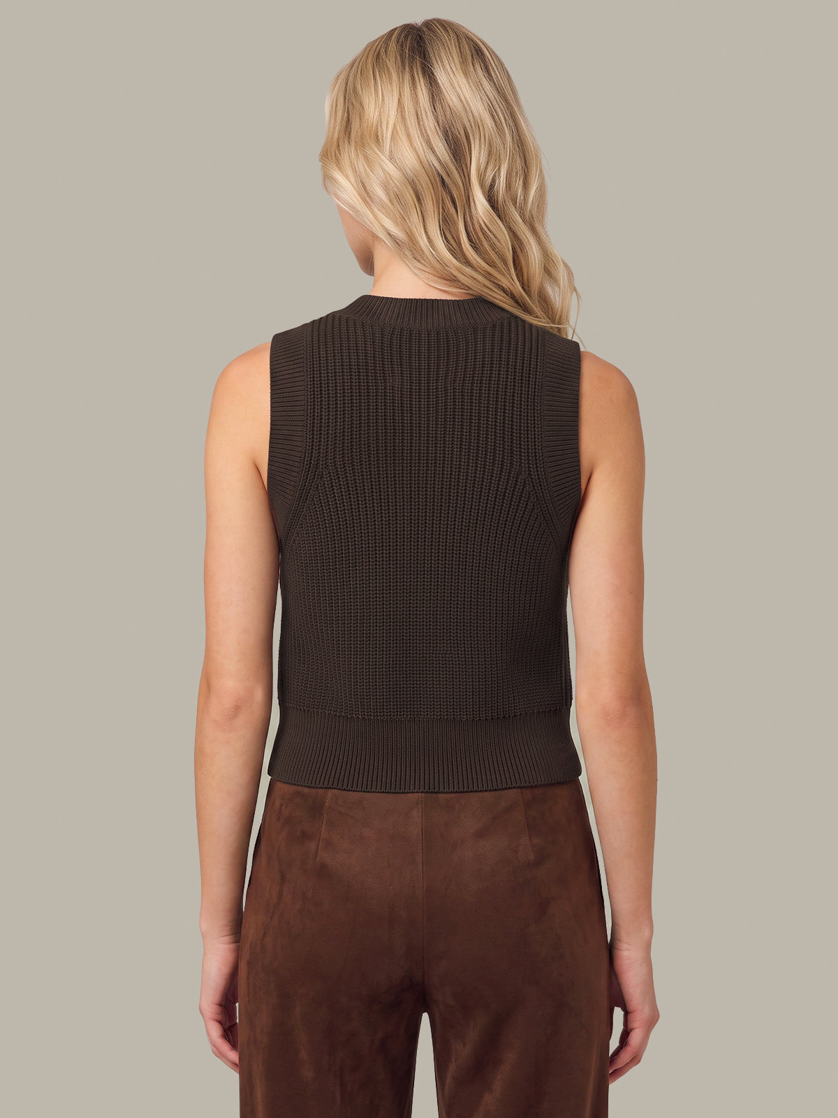 Demi: High Crewneck Cotton Tank