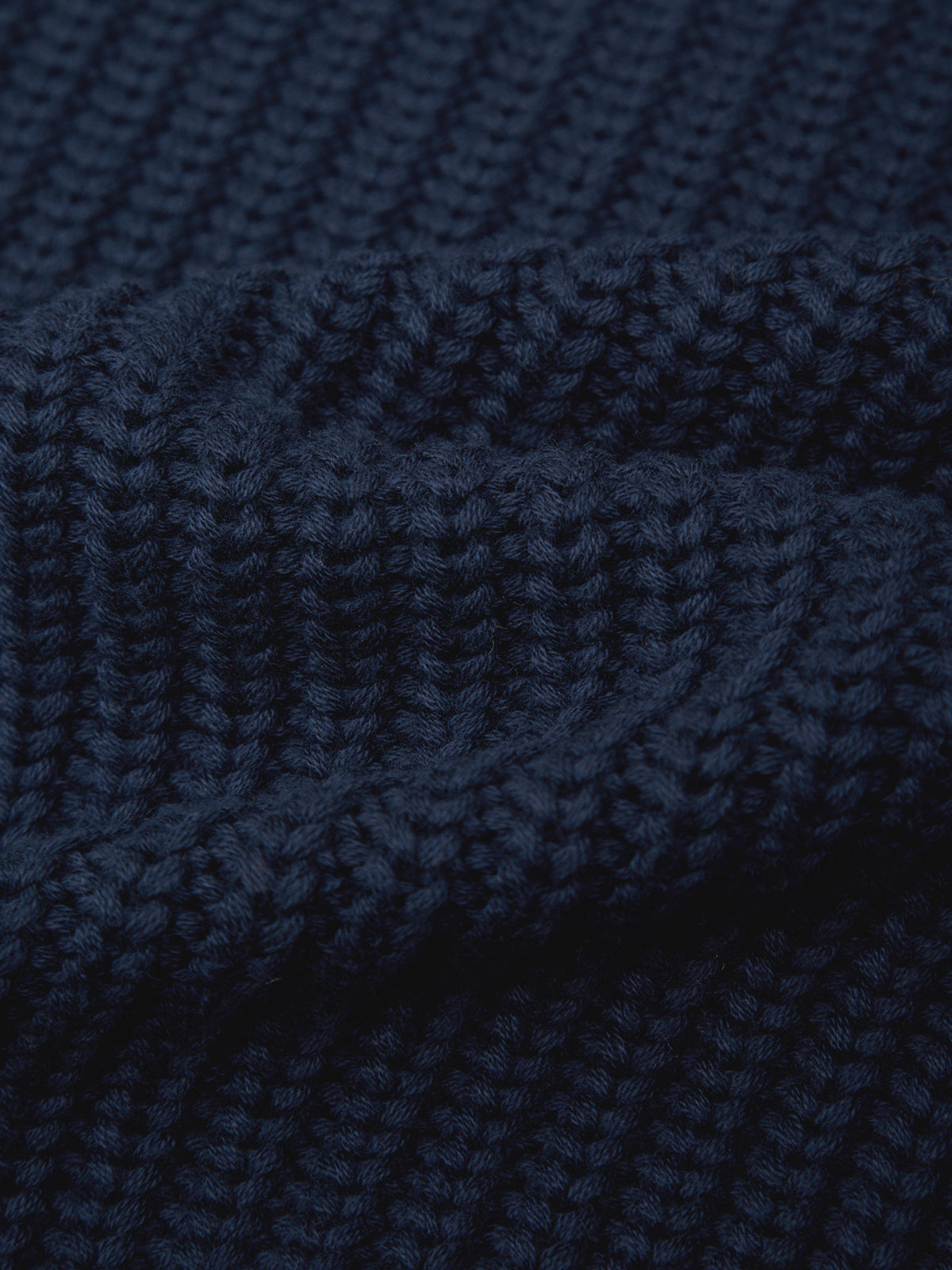 Close-up of dark blue textured fabric