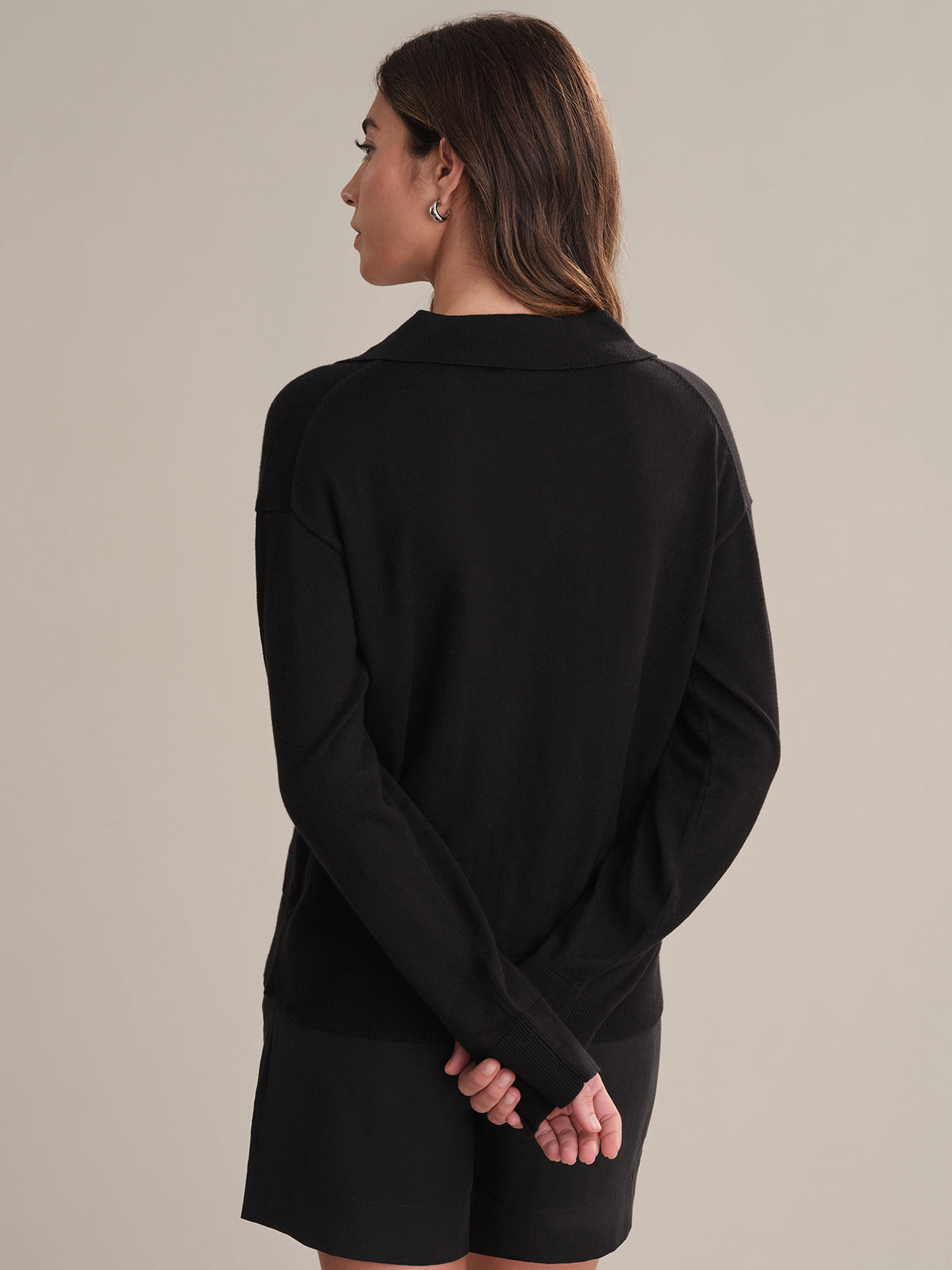 Maddi: V-Neck Collar Cotton Pullover