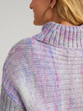 Lizzie: Space Dye Rib Turtleneck Pullover