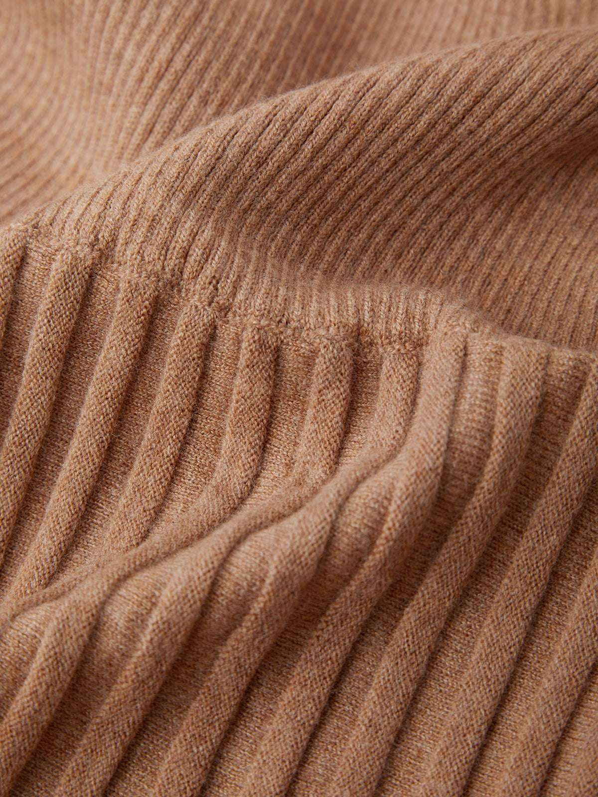 Close-up of brown ribbed fabric texture