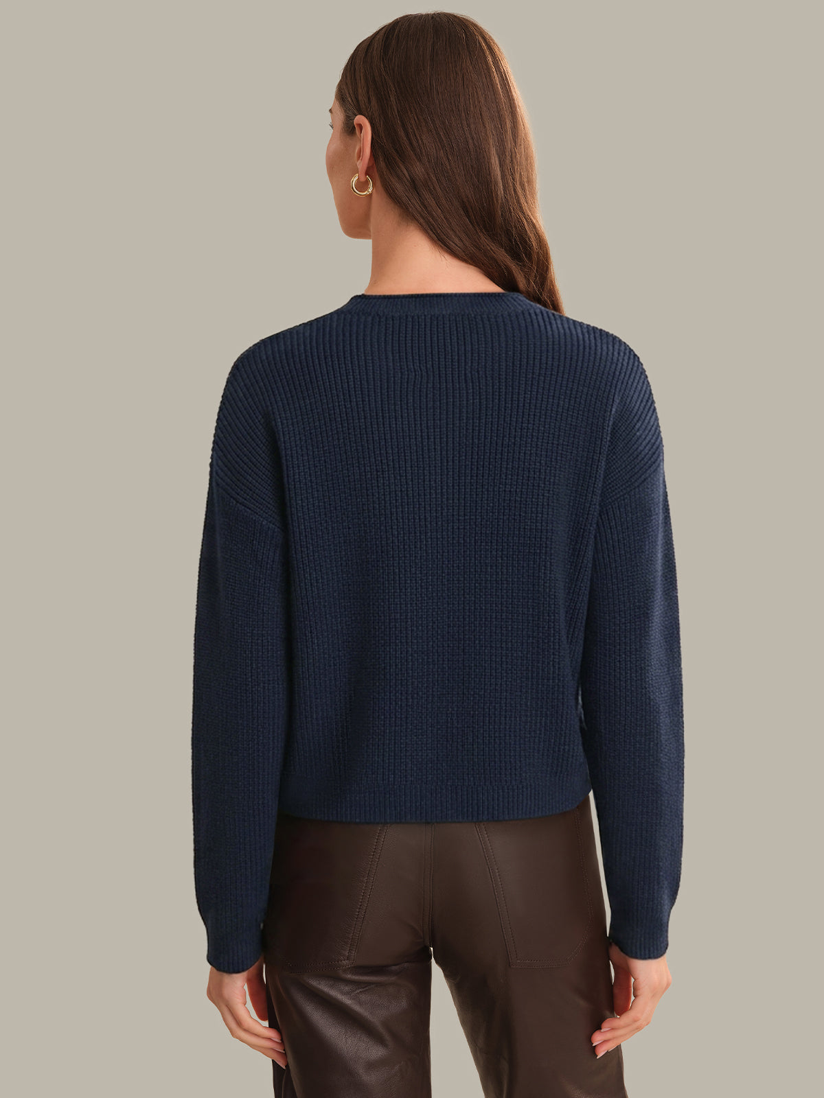 Daphne: Cropped Cotton Pullover
