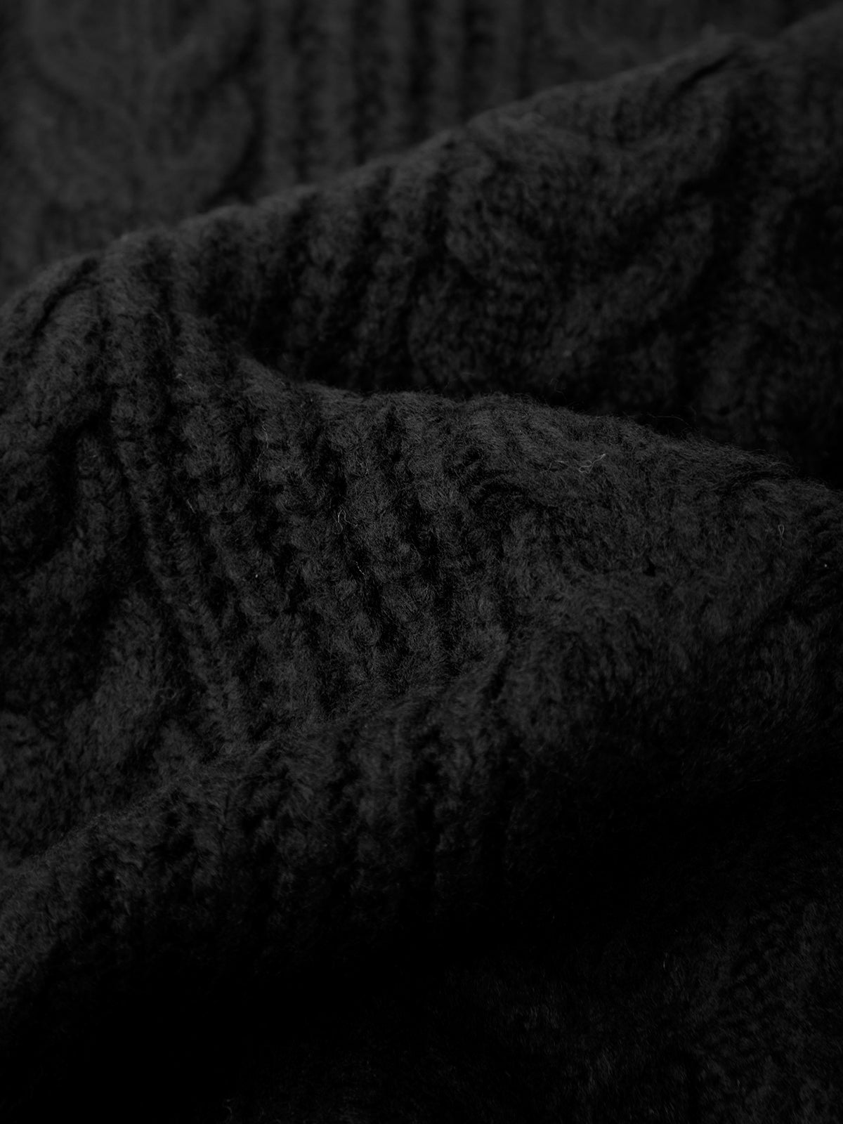 Close-up of black textured fabric