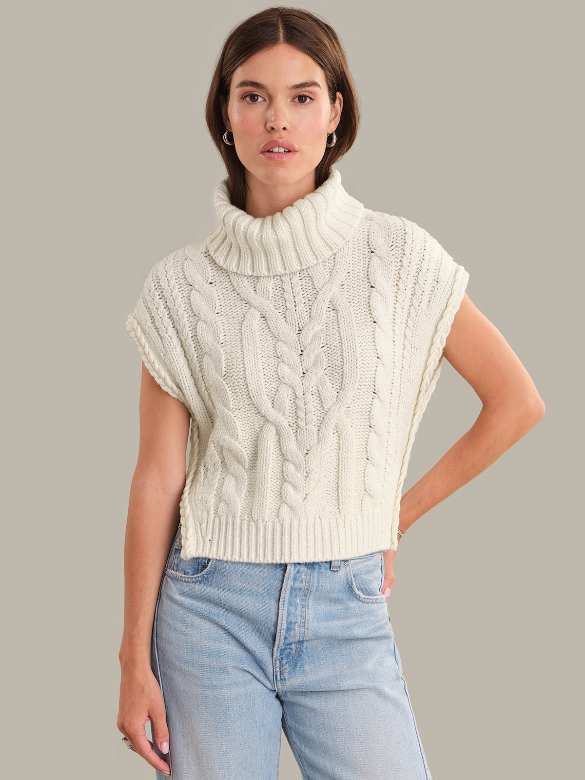 525 America Maeve: Cable Knit Vest