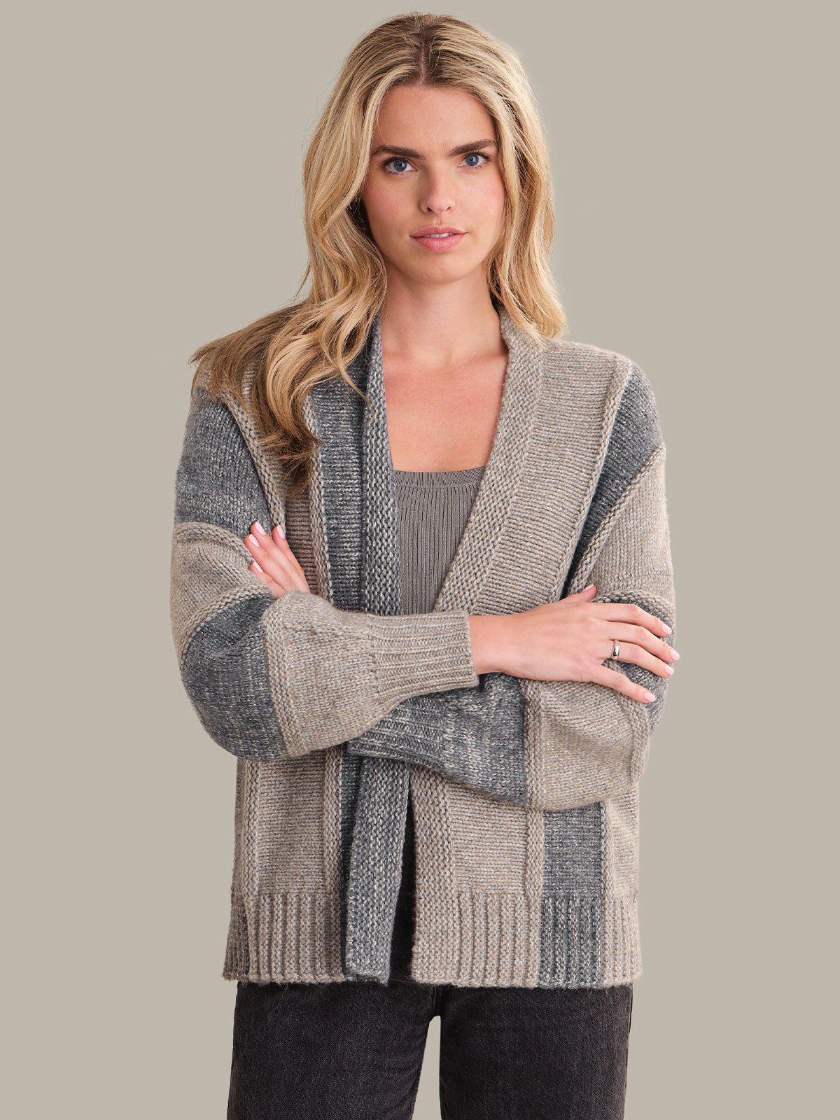 525 America Thea: Colorblock cardigan