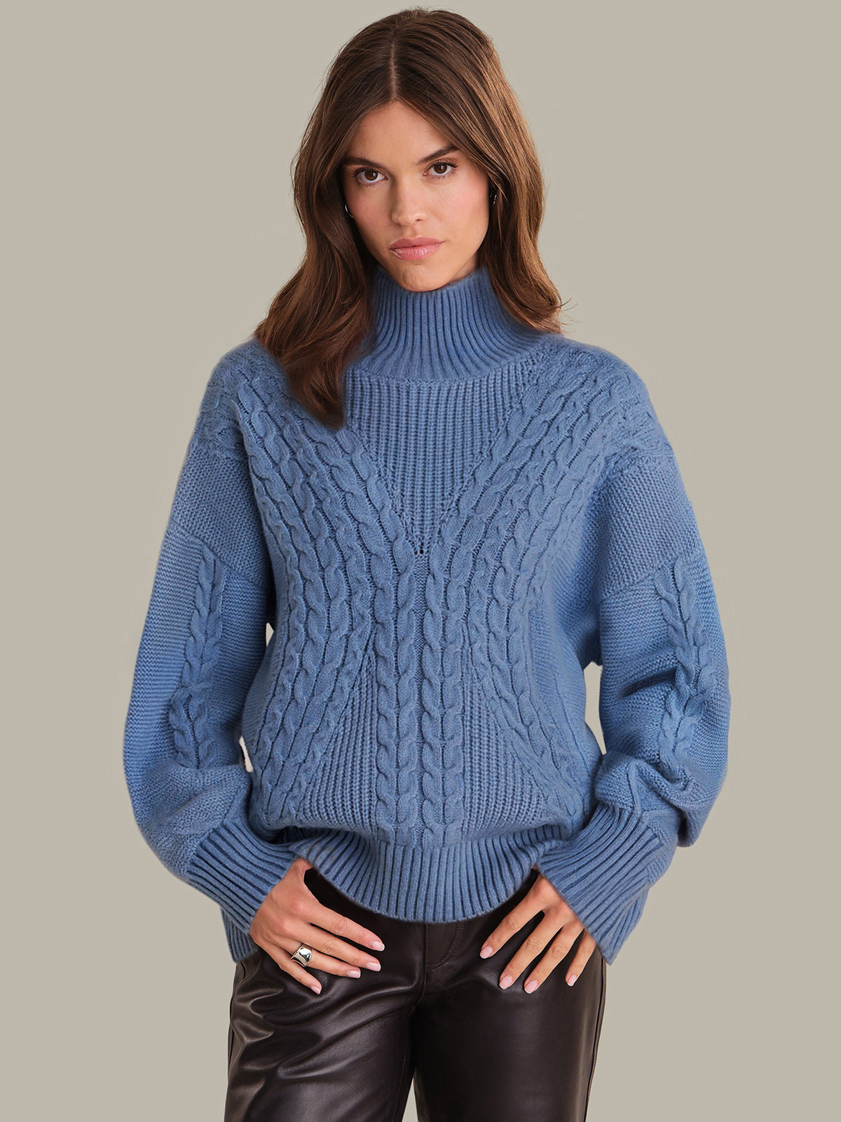 525 America Camille: Cashmere Blend Turtleneck Sweater 525 America Camille: Cashmere Blend Turtleneck Sweater