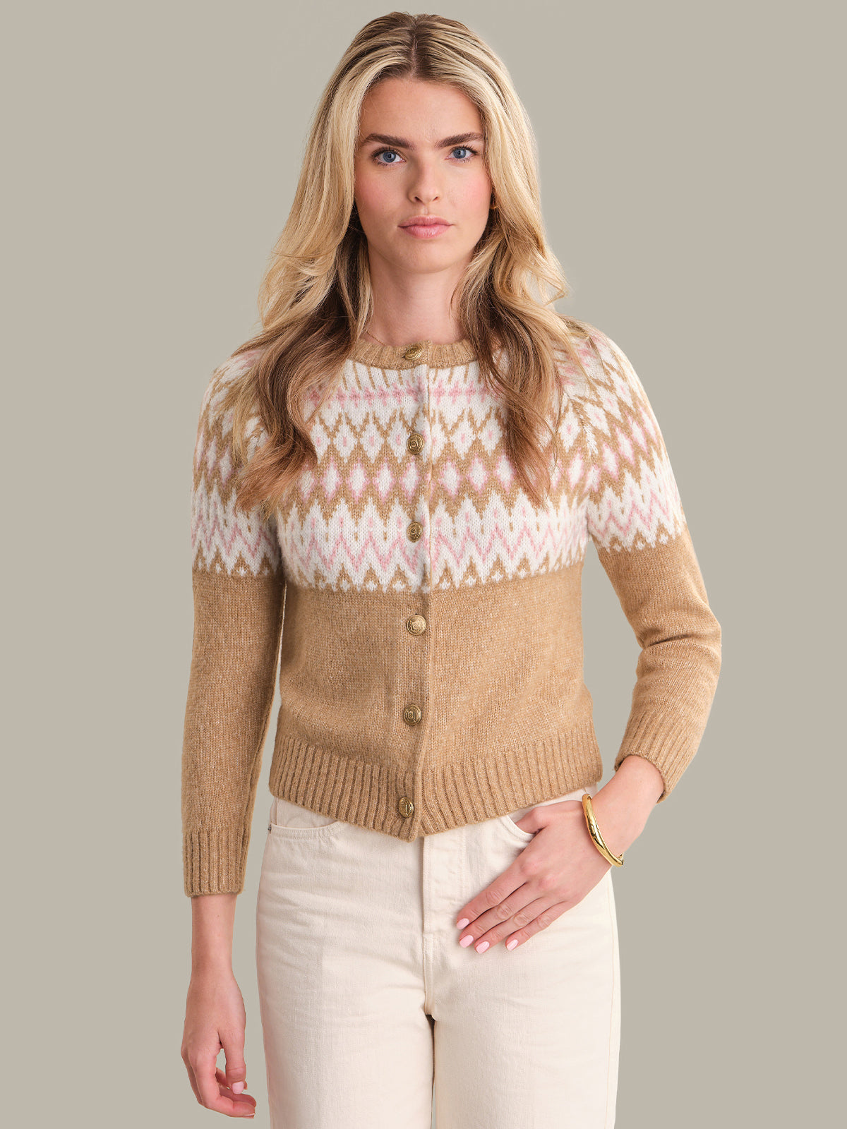 525 America Laila: Fair Isle Cardigan