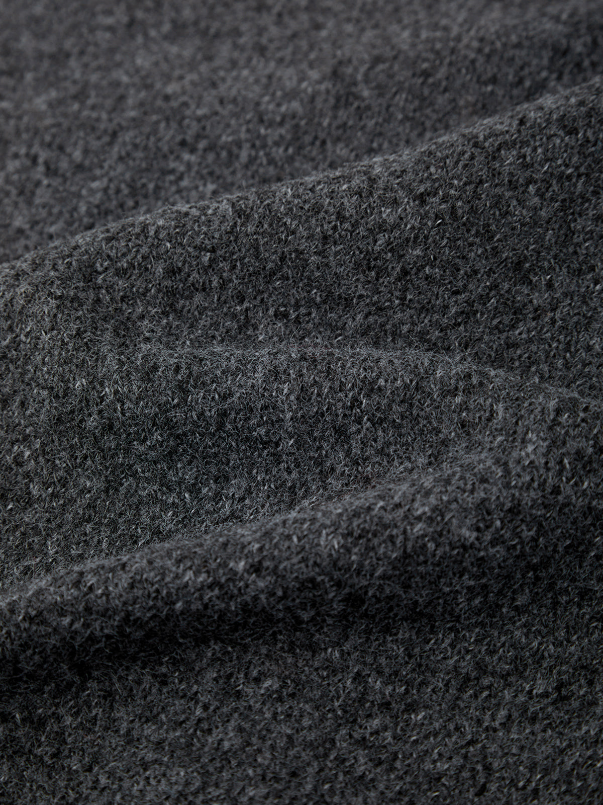 Close-up of dark gray fabric texture