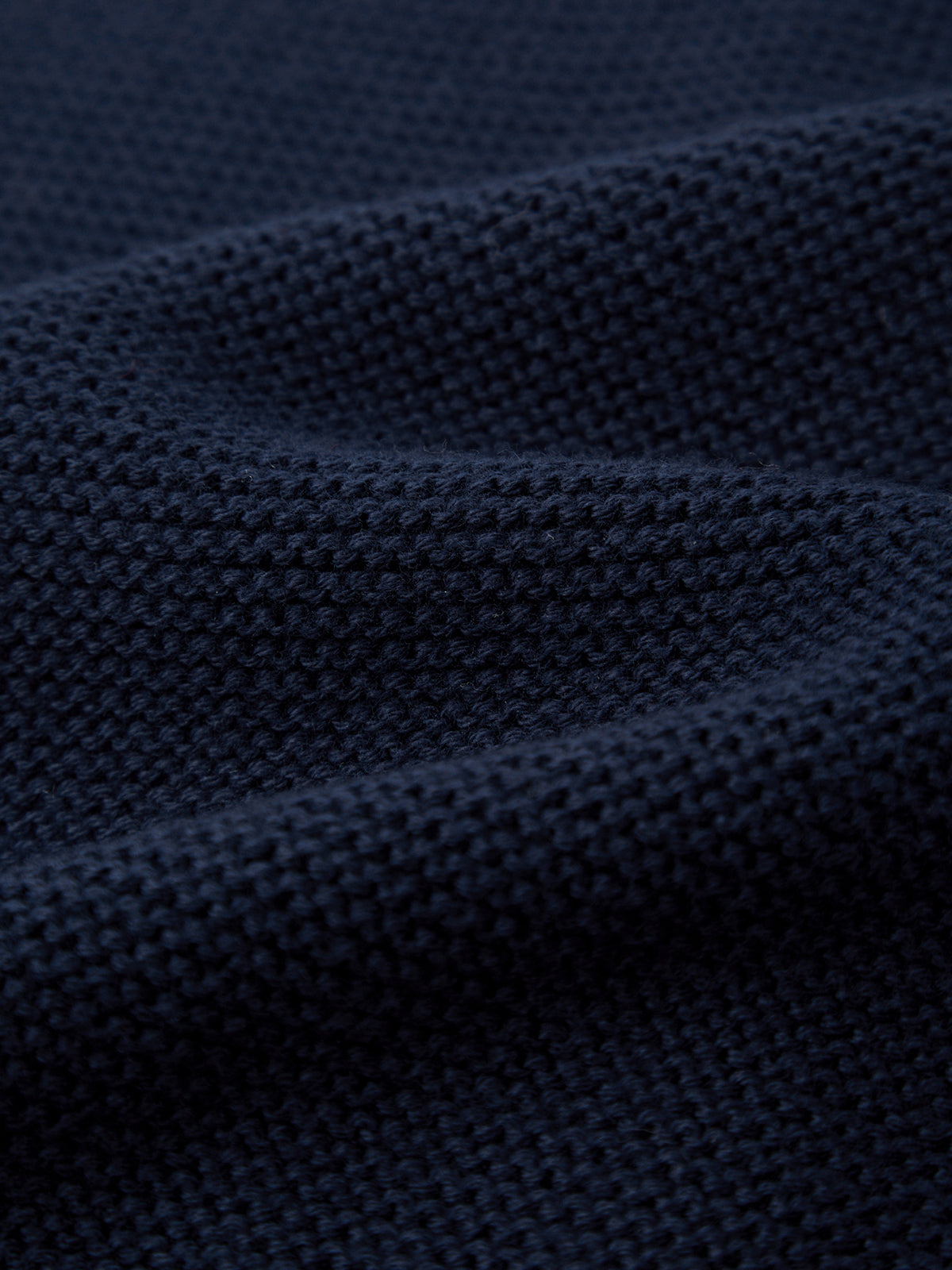 Close-up of dark blue textured fabric