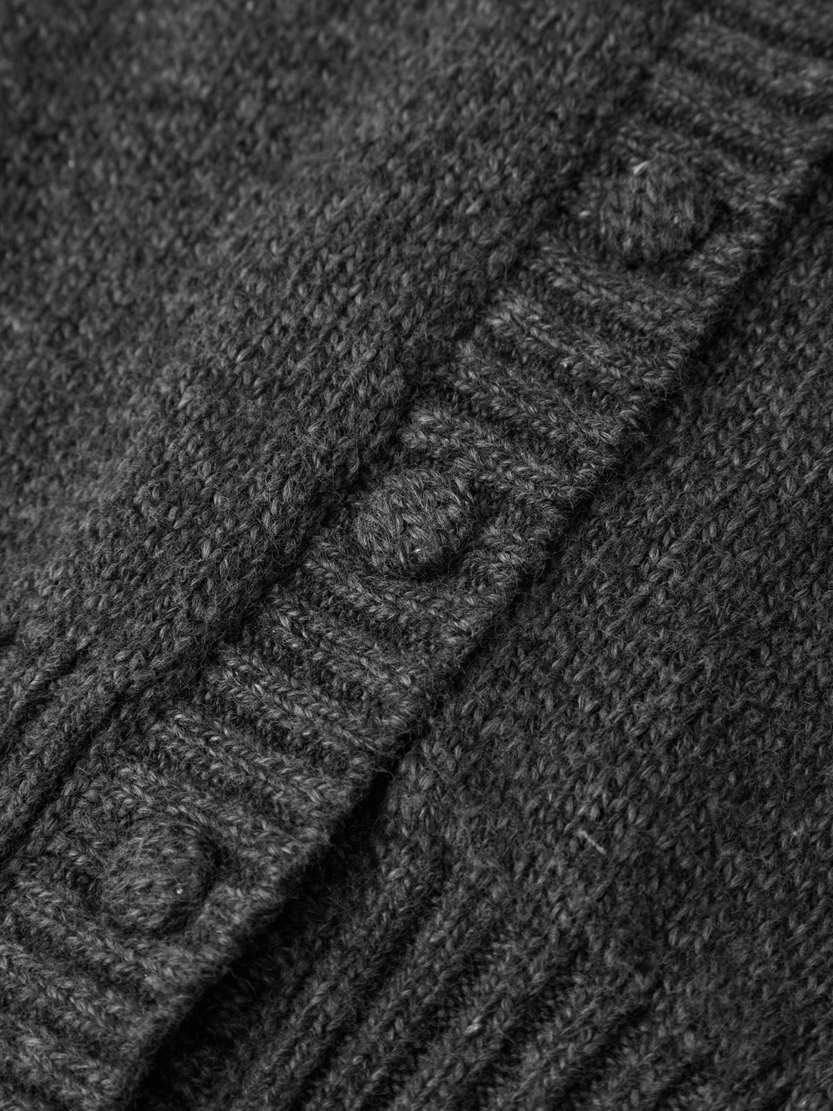 Close-up of a textured dark fabric