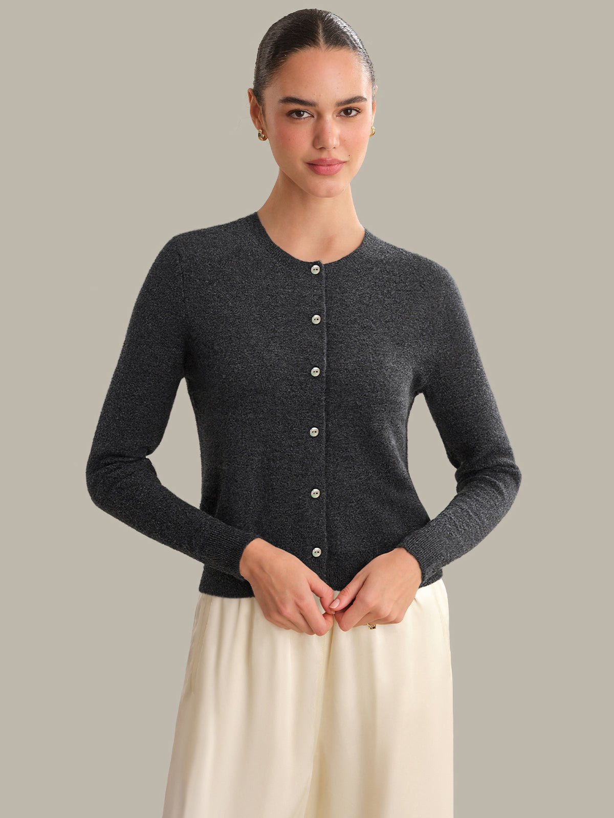525 America Constance: 100% Cashmere Cardigan