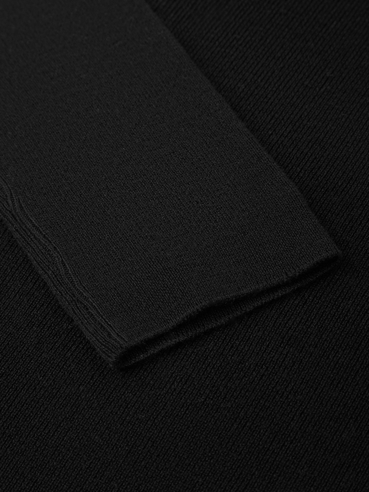 Close-up of a black fabric texture