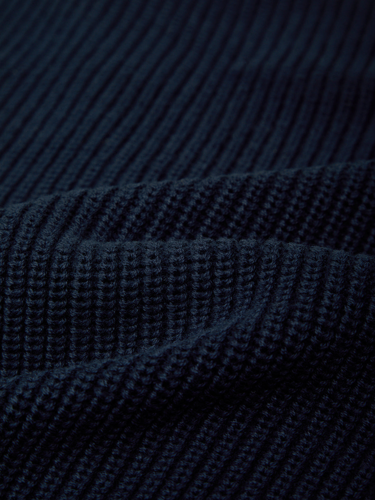Close-up of dark blue textured fabric