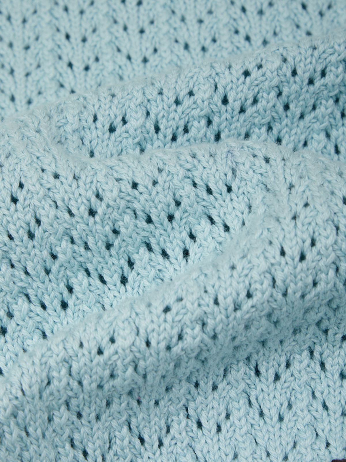 Dania: Pointelle Polo Pullover