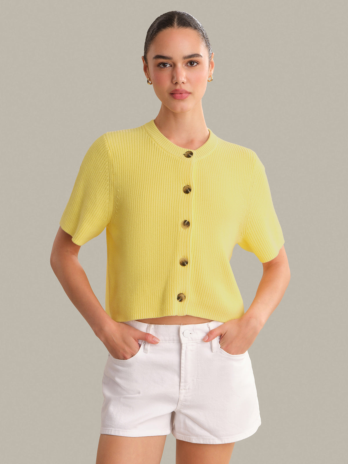 Ginevra Short Sleeve Shaker Cardigan