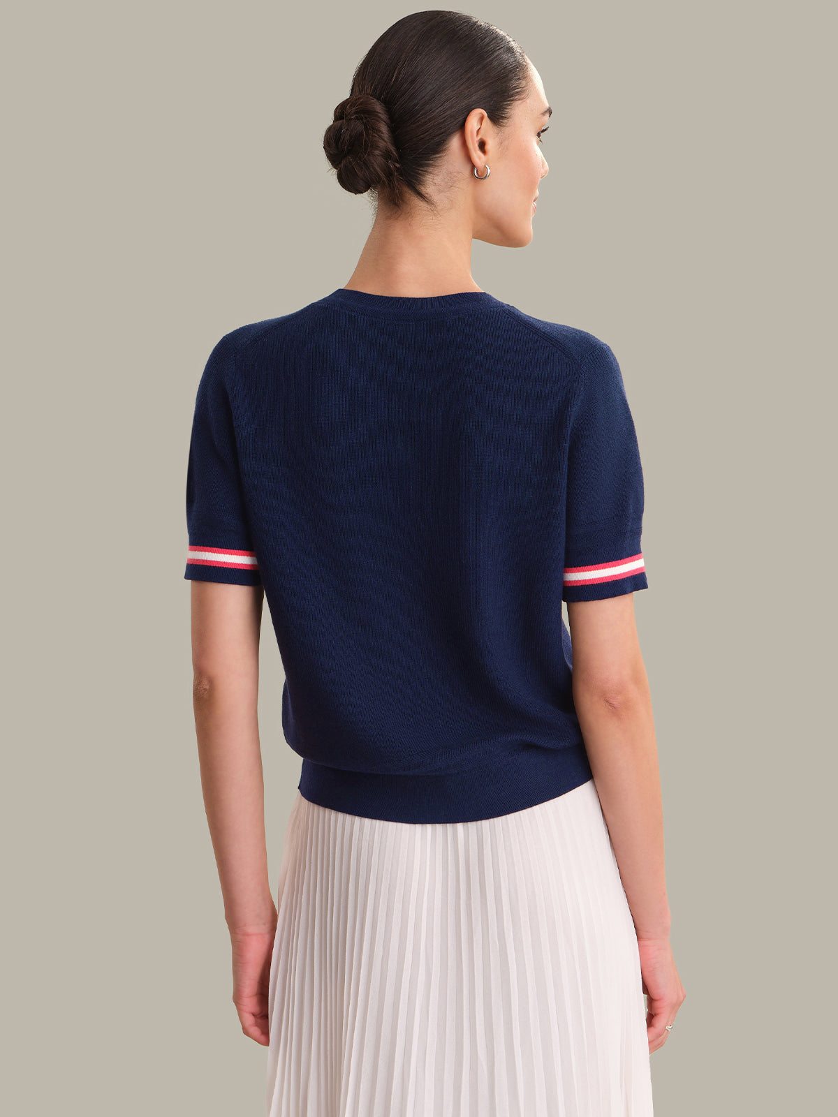 Alice: Stripe Rib Cotton Top