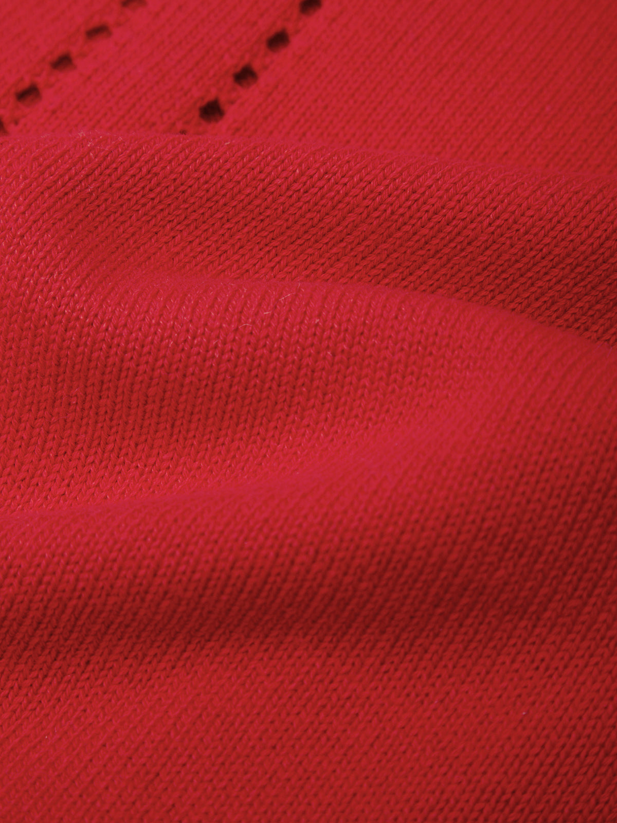 Close-up of red fabric texture