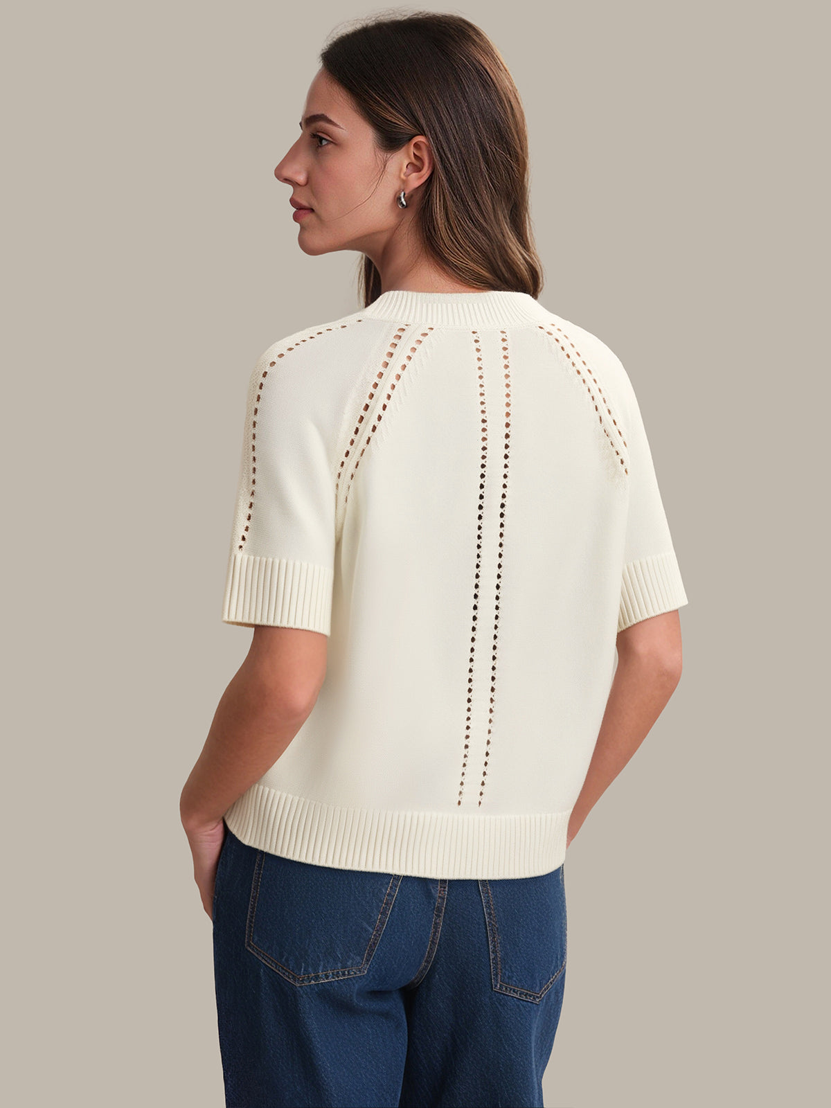 Melody: Cotton Button Down Cardigan