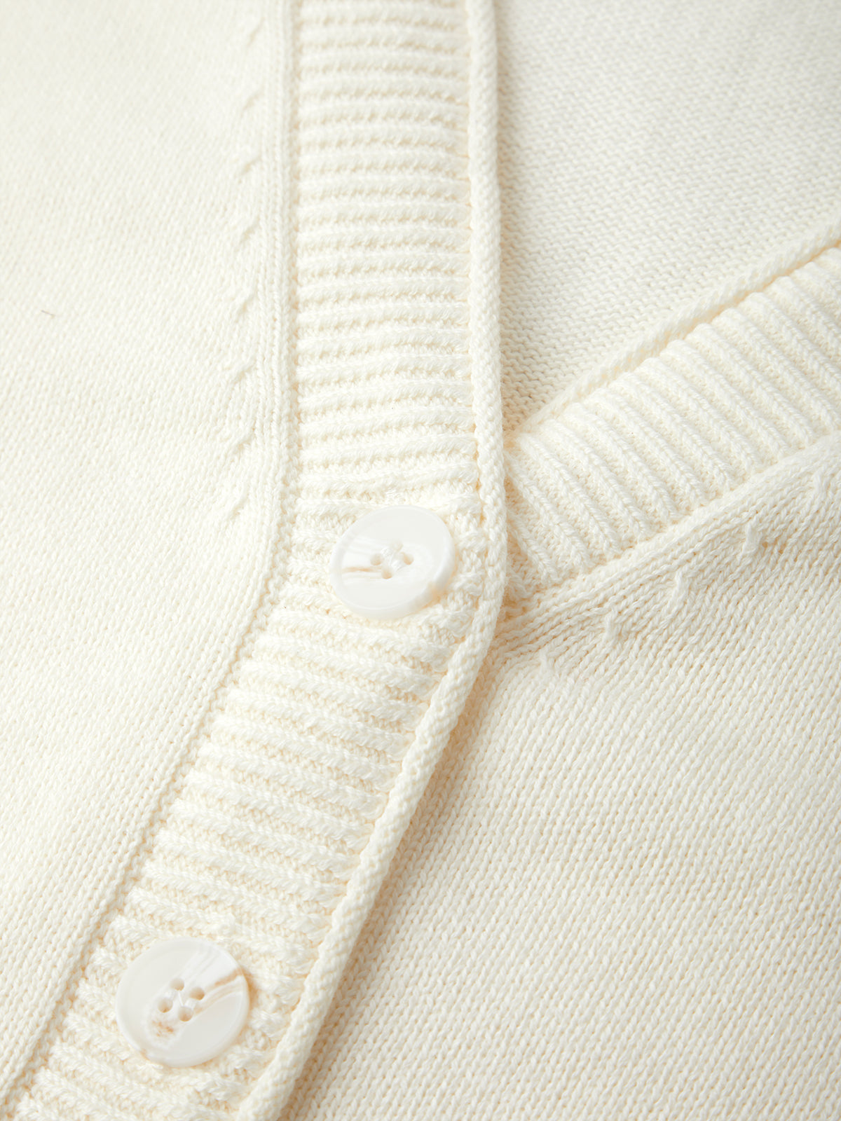 Aly: V-Neck Cotton Cardigan