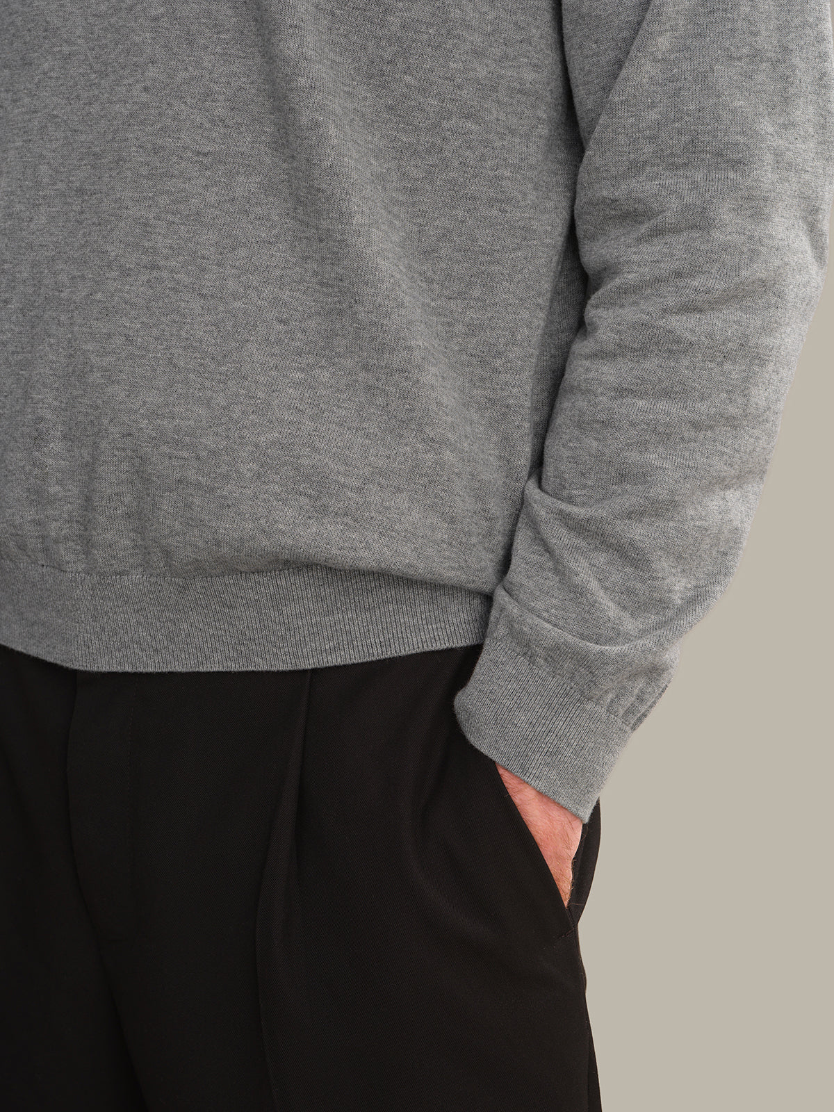 Men's Cotton V-Neck Sweater