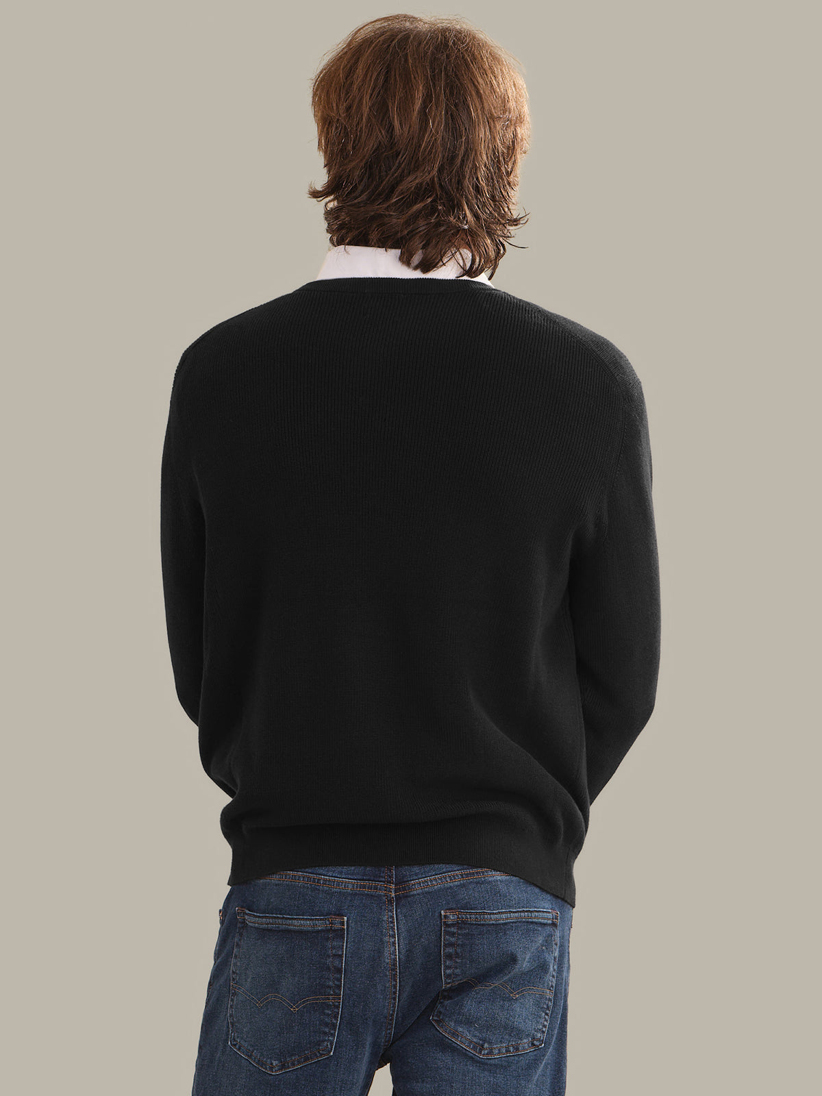 Men's Cotton Ribbed Crewneck
