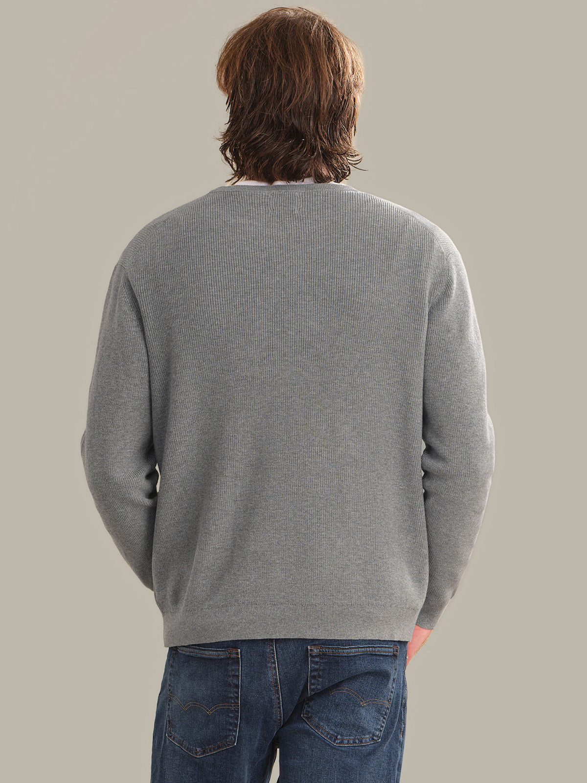 Men's Cotton Ribbed Crewneck