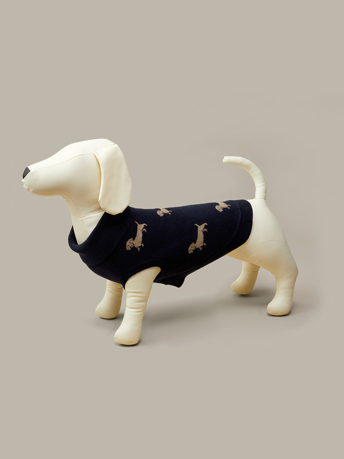 wiener dog sweater 525 America Dachshund Intarsia Dog Sweater