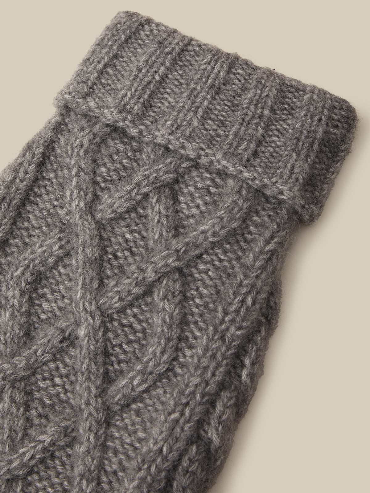 Cable Wool Blend Dog Sweater