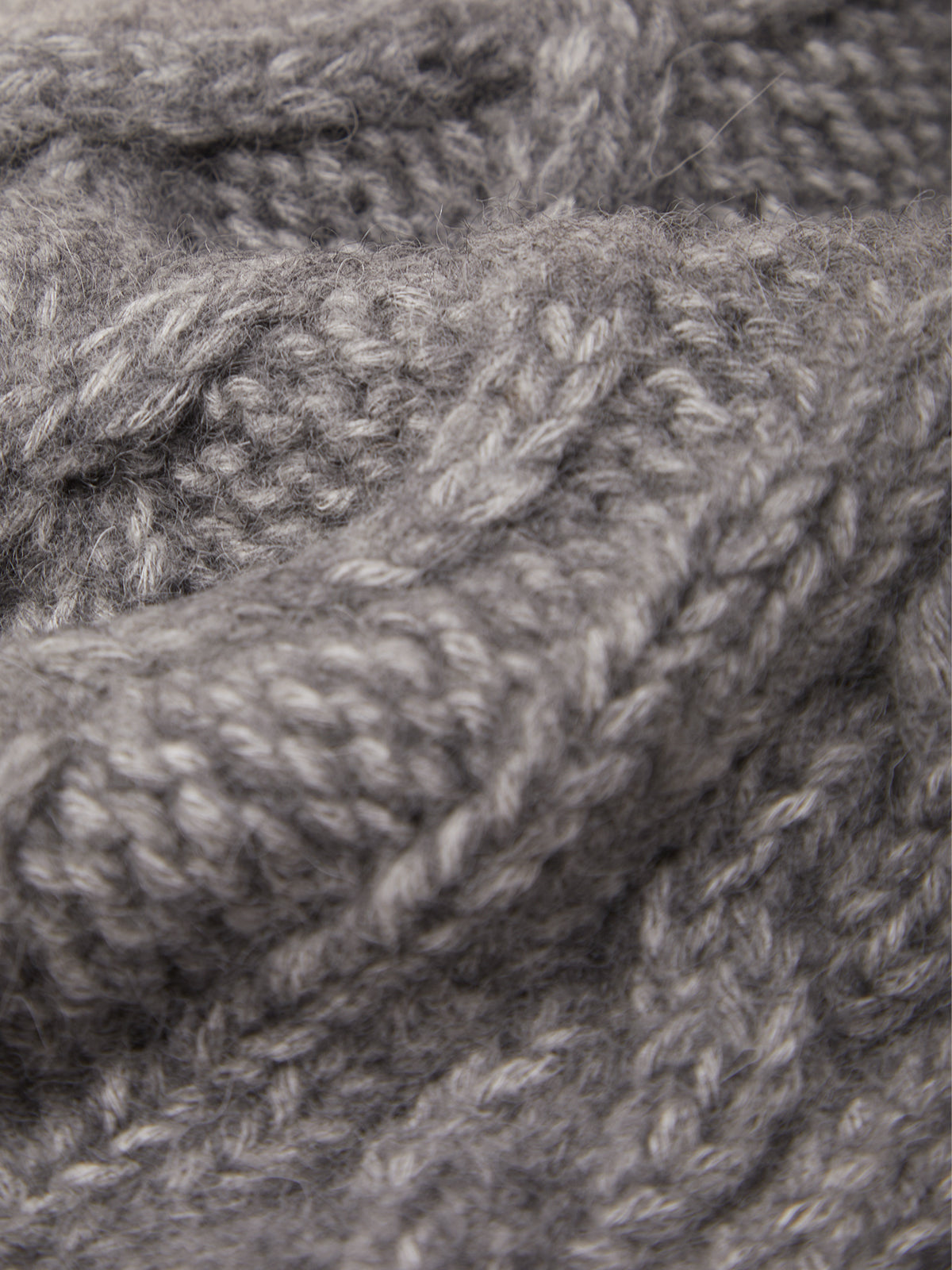 Cable Wool Blend Dog Sweater