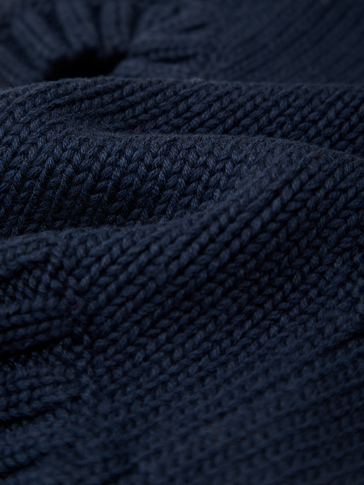 Close-up of dark blue textured fabric