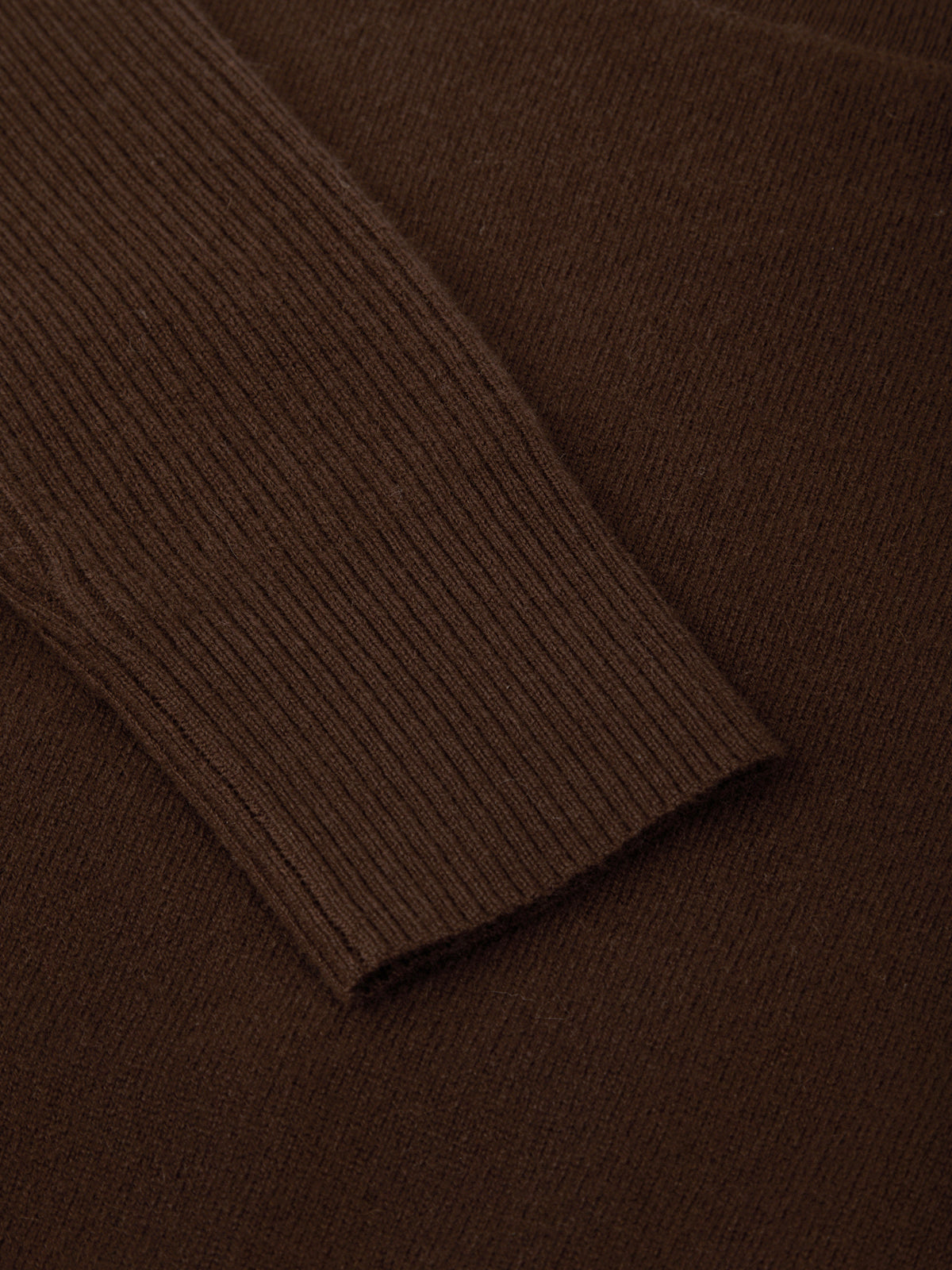Close-up of brown ribbed fabric texture