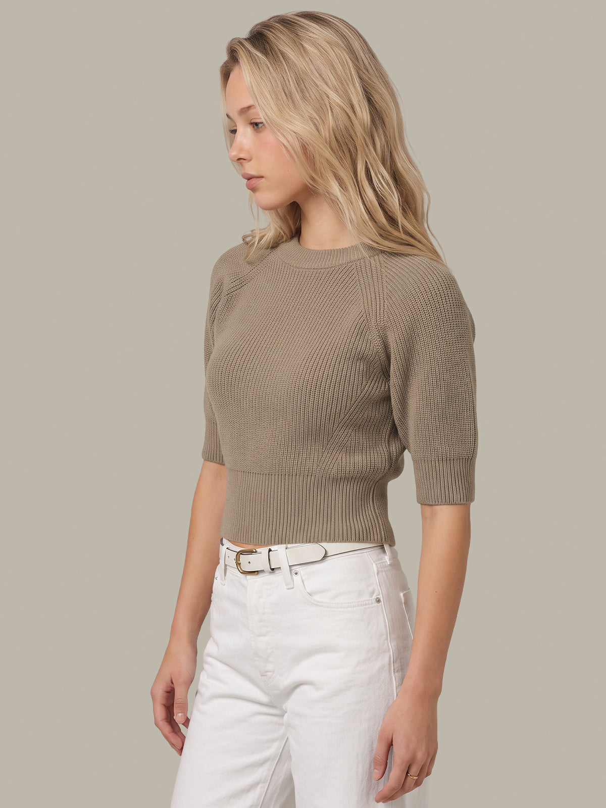 Cornelia Ngineered Rib Crew Pullover