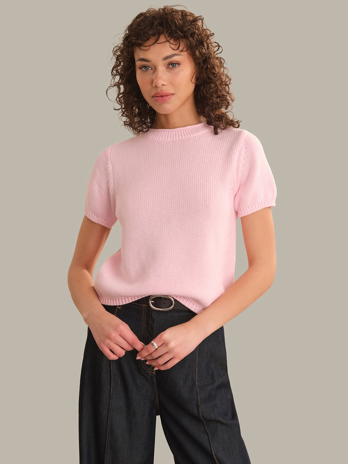 525 America Banks Rolled Edge Sweater Tee