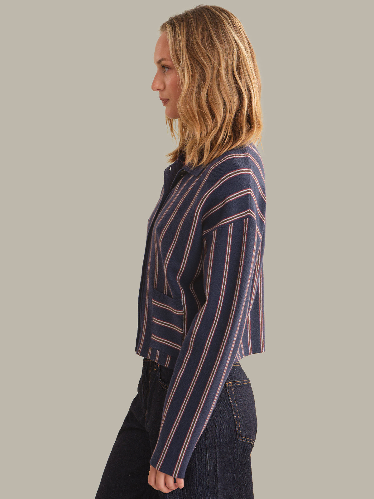 Waverly Vertical Stripe Shacket