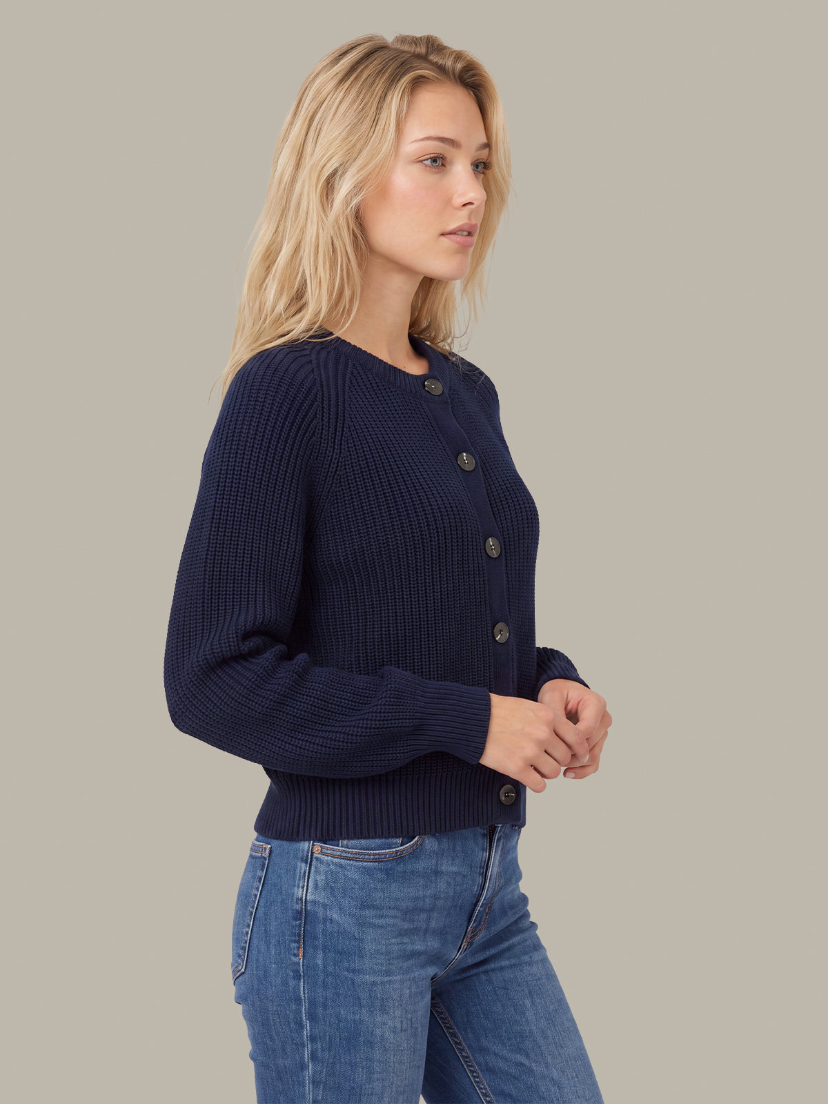 Pippa Shaker Crew Cardigan