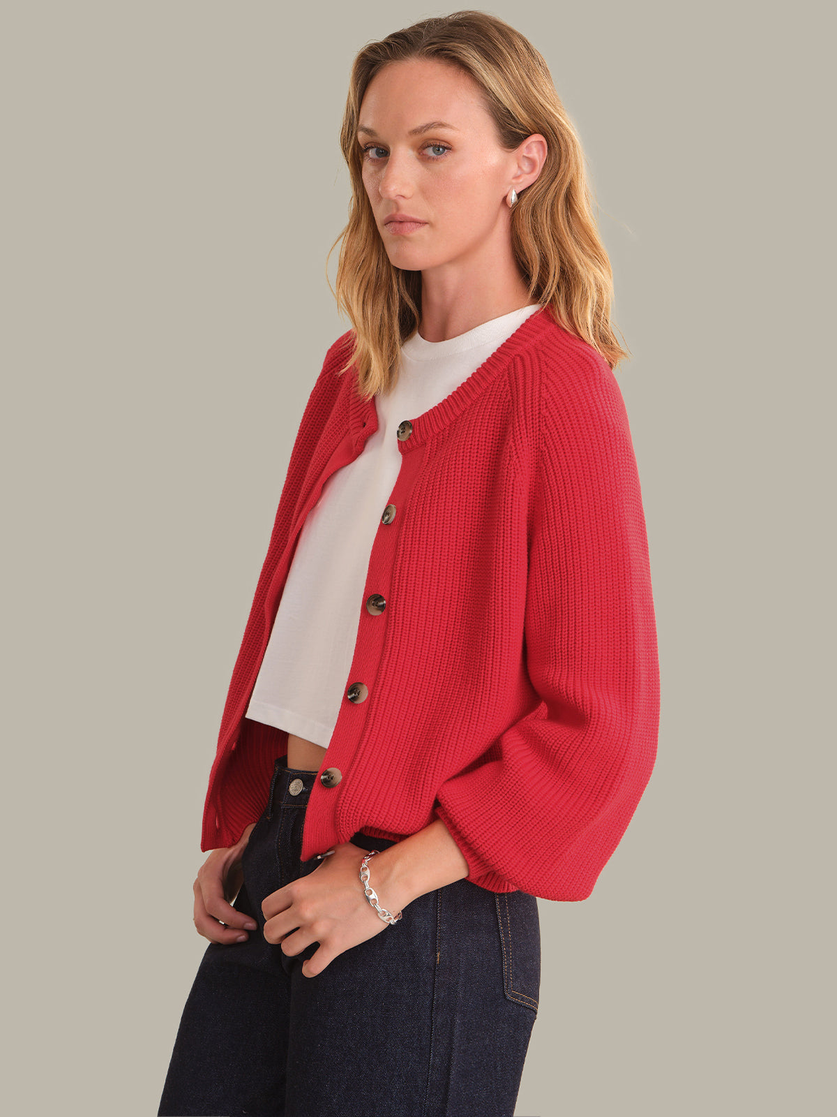 Pippa Shaker Crew Cardigan