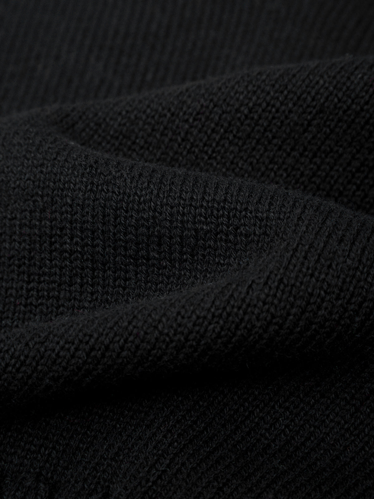 Close-up of black fabric with a textured pattern