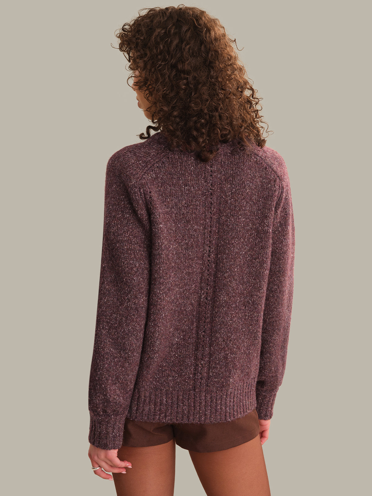 Constance Relaxed Crew Po With Placed Pointelle