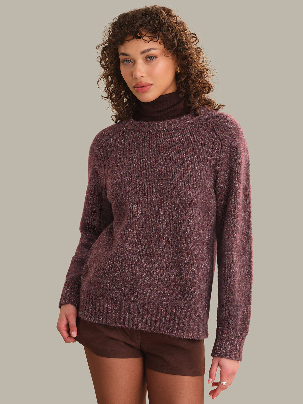 Constance Relaxed Crew Po With Placed Pointelle