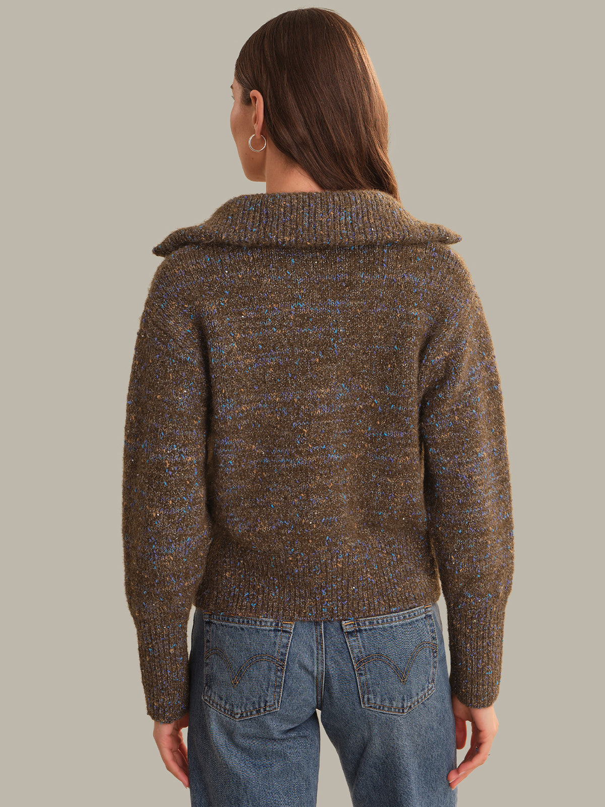 Trina: Space-Dye Sweater Jacket