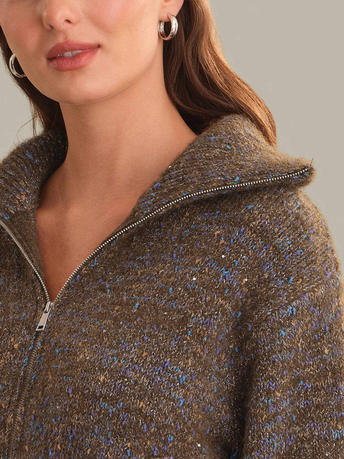 Trina: Space-Dye Sweater Jacket