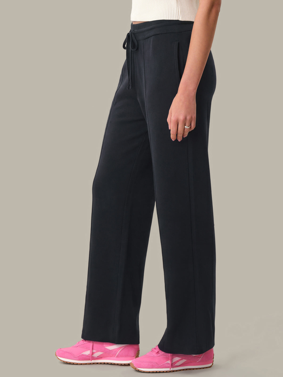 Taren: Pintuck Wide Leg Pants