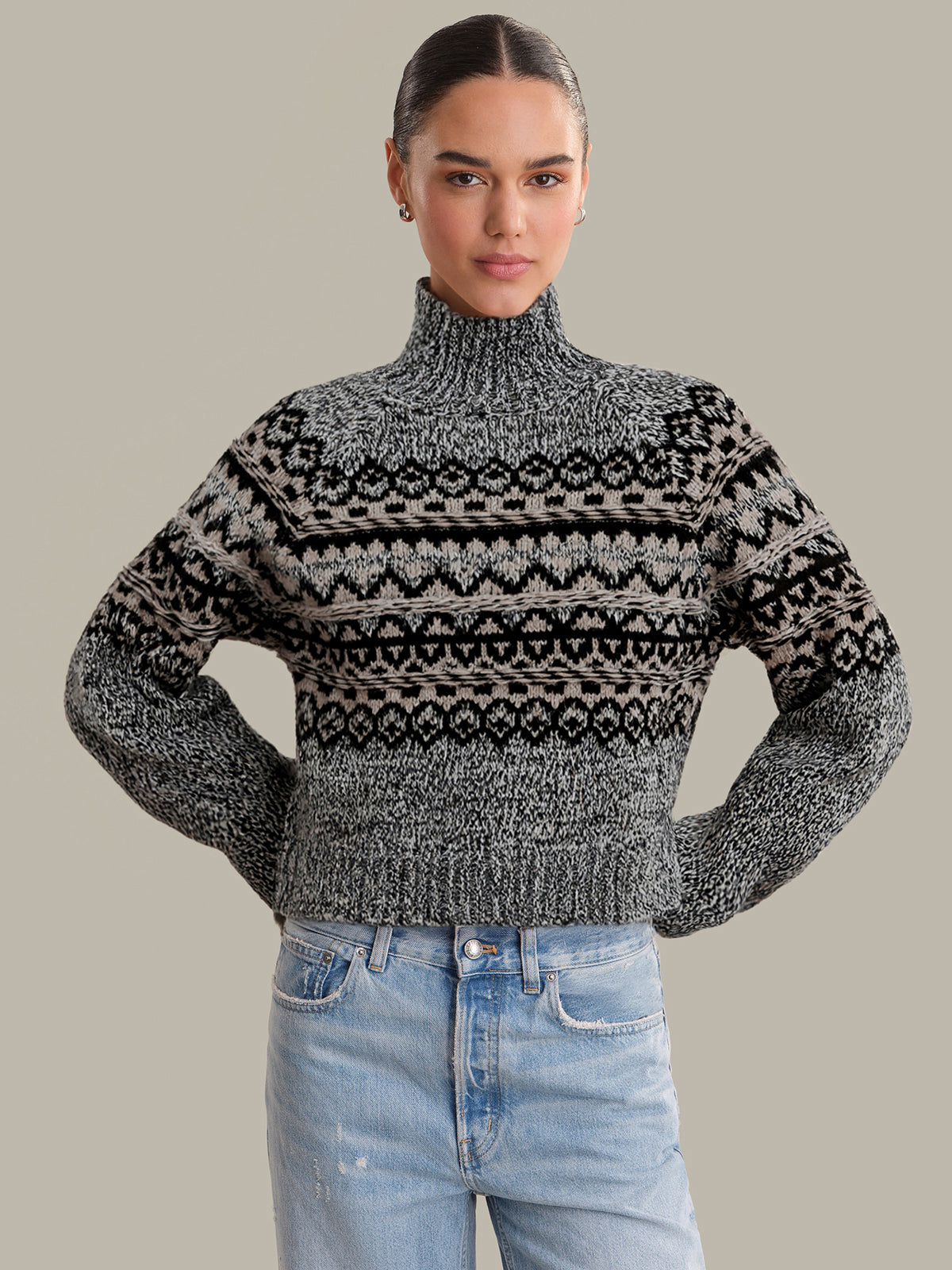 Vail: Fair Isle Mockneck Sweater