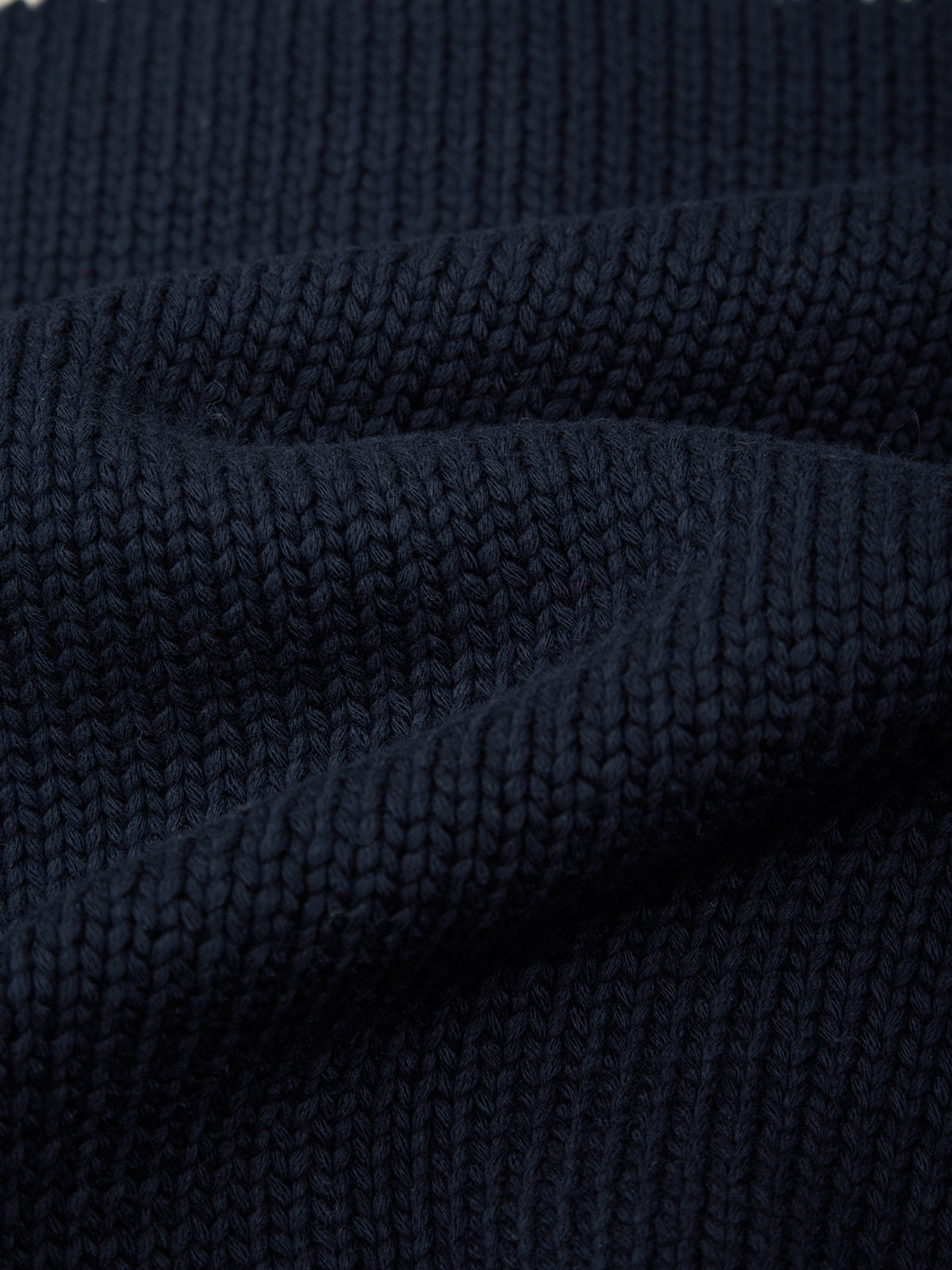 Close-up of dark blue textured fabric