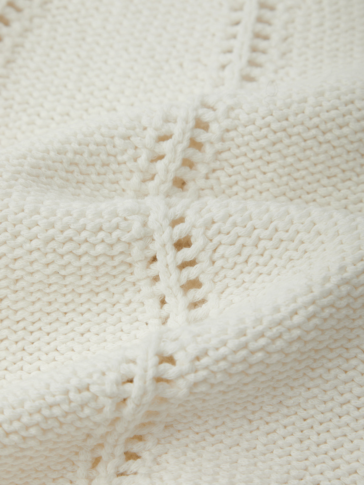 Leni: Pointelle Cotton Sweater Vest