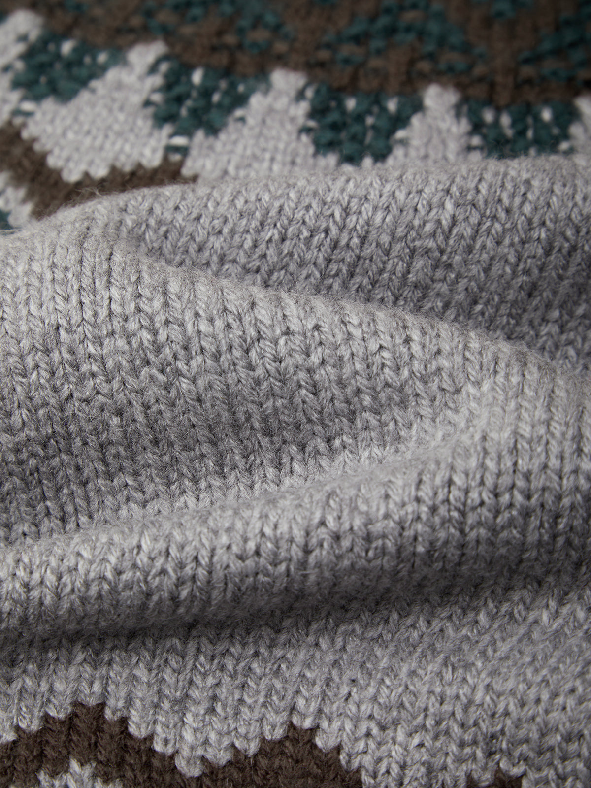 Rosalie Oversized Fair Isle Turtleneck