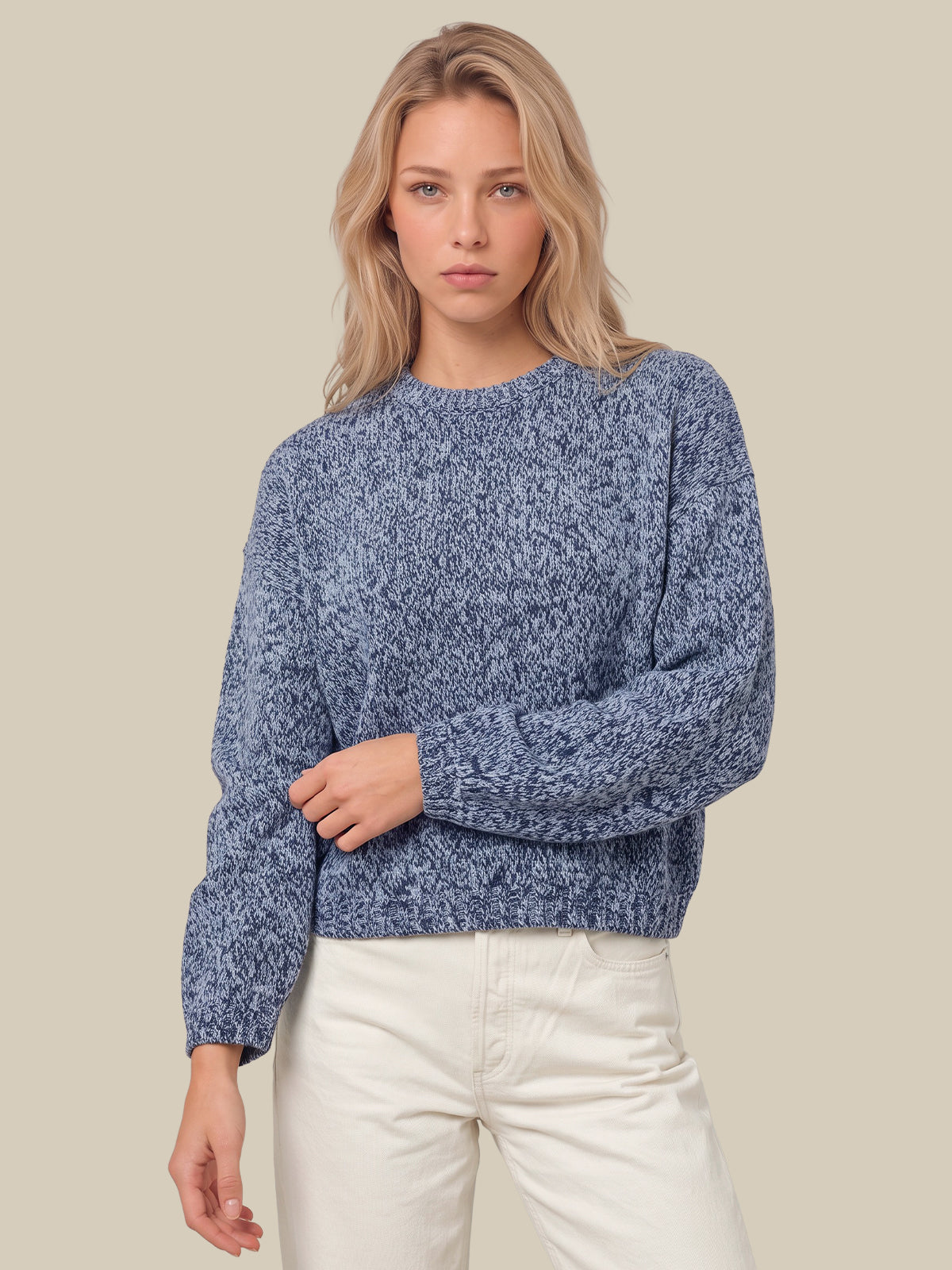 Esme Marled Crew Pullover