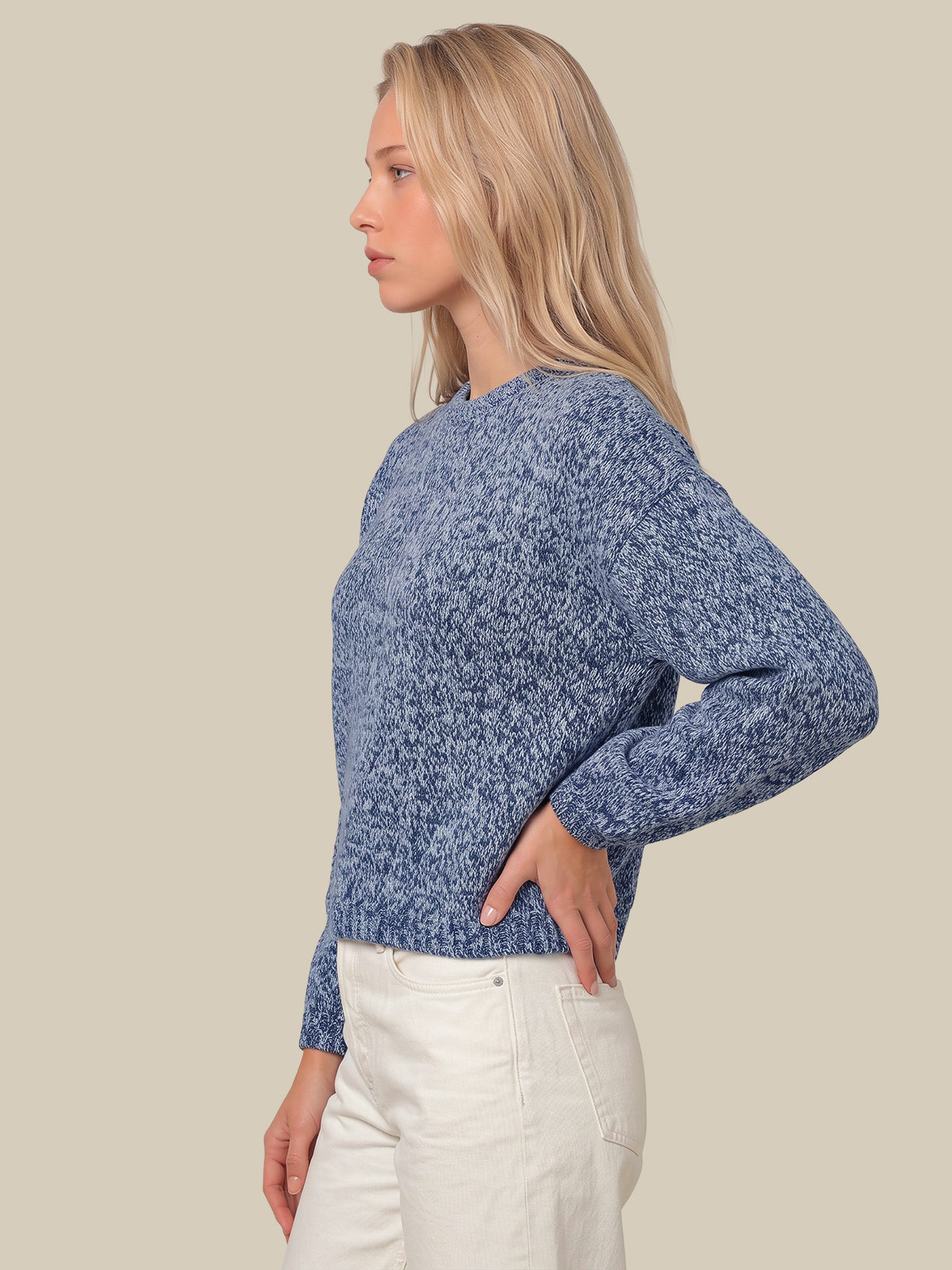 Esme Marled Crew Pullover