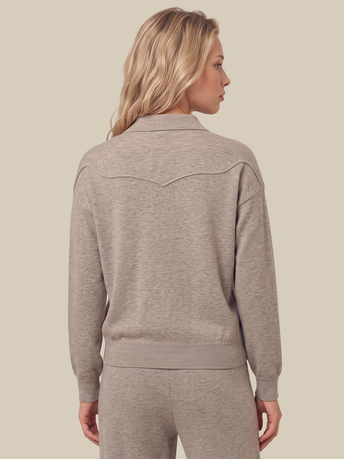 Elena Western Yoke Half Placket Pullover