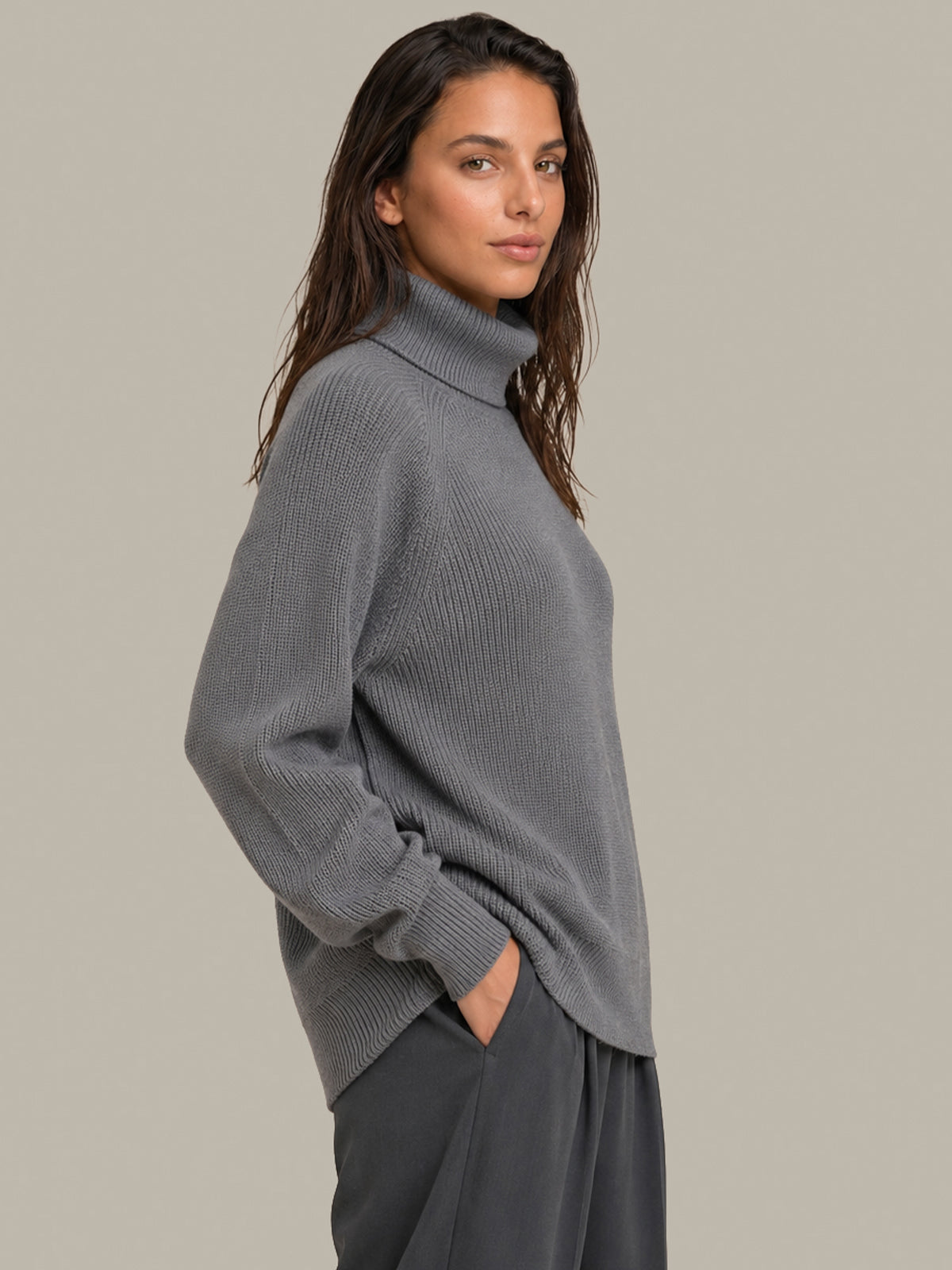 Storm Oversized Shaker Pullover With Pockets